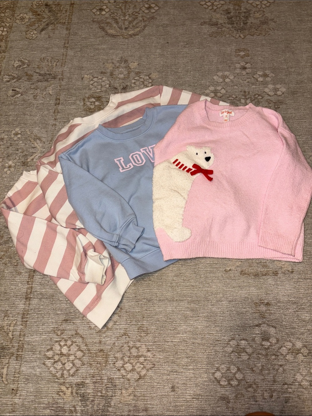 4 cat and jack sweatshirts